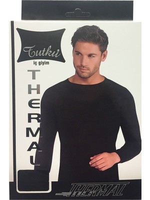 Tutku Erkek Termal Üst 0126-SİYAH-2XL