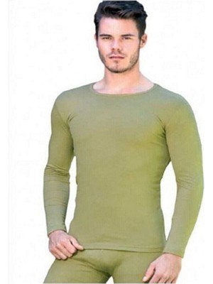 Tutku Erkek Asker Haki Üst Uzun Kol Içlik-Haki-2xl