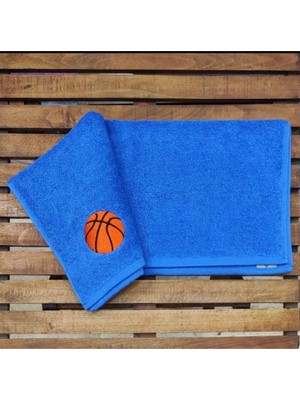 PremiumPort Çocuklar Için Basketbol ve Spor Antrenman Havlusu 50X90 Cm, Nakışlı Unisex