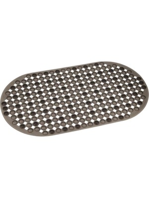 Braventa Collection Efe Mark Premium Serisi Banyo - Küvet Içi Kaydırmaz Vantuzlu Yuvarlak Desenli Oval Paspas 66,5 x 36,