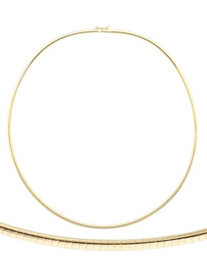 İryum Balıksırtı  Altın Kolye Gerdanlık-14 Ayar