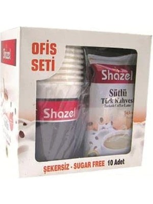 Braventa Collection Hazır Sütlü Türk Kahvesi Şekersiz - Ofis Seti - 9 Gr. 10'lu