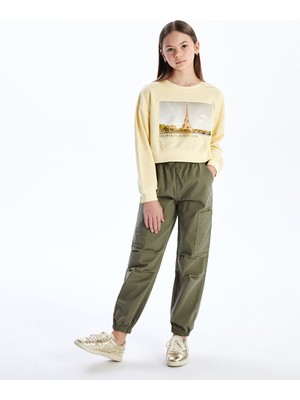 Lc Waikiki Yeni Sezon Beli Lastikli Kız Çocuk Jogger Pantolon