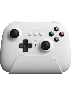 Braventa Collection 8bitdo Ultimate Hall Effect 2.4g Controller ve Şarj Dock - Beyaz Windows, Android Pc Ipad Uyumlu
