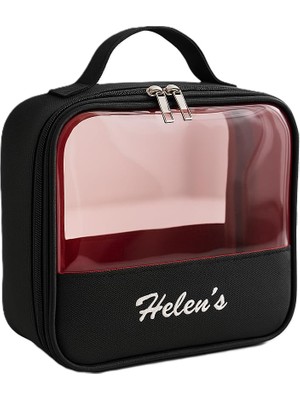 Braventa Collection Pvc Şeffaf Seyahat Çantası (Siyah)