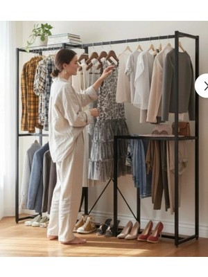 Md Vitrin Dekorasyon Metal Portmanto Askılık Metal Iskelet Vestiyer Kıyafet Askılığı