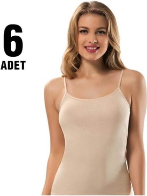 Tutku Kadın Ip Askılı Atlet 6lı-Ten-Xl