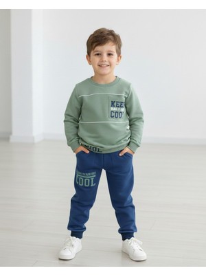 Ege Bebek Erkek Çocuk Mevsimlik 2-3-4-5-6 Yaş Compact Eşofman Takımı, Sweatshirt ve Eşofman Altı