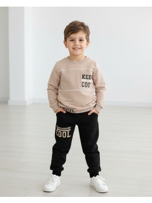 Ege Bebek Erkek Çocuk Mevsimlik 2-3-4-5-6 Yaş Compact Eşofman Takımı, Sweatshirt ve Eşofman Altı
