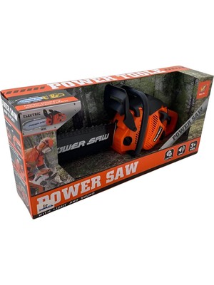 BNG STR Pilli Gerçekçi Sesli Hareketli Dişli Odun Kesme Oyuncak Testere Eğitici Oyuncak