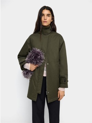 Parfois Kare Desenli Pamuklu Ceket