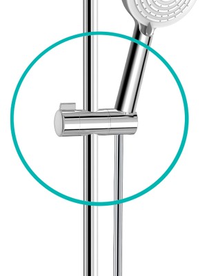 Türkiye Nalbur | Valtemo Parlak Krom Slider - Boru Gezeri - Kayar Duş Mafsalı