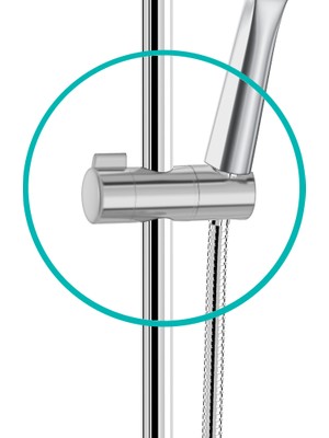 Türkiye Nalbur | Valtemo Mat Krom Slider - Boru Gezeri - Kayar Duş Mafsalı