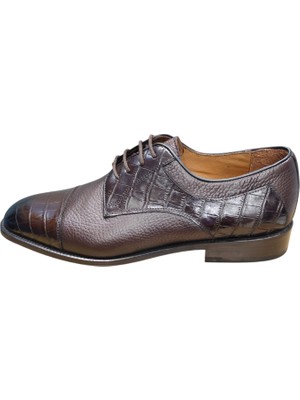 Güvener Kösele Taban Kahverengi Klasik Erkek Ayakkabı