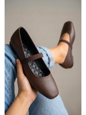 Stwenn Kadın Altın  Tokalı Babet Hafif Rahat Şık Taban Ortopedik Kadın Anne Ayakkabısı Iş Ofis Günlük