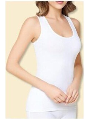 Tutku Bayan Ribana Geniş Askı Atlet 3'lı Paket-Beyaz-2xl