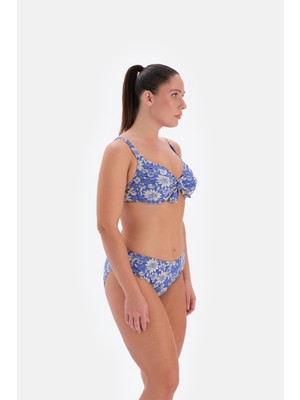 AlanyaXXL Destekli Büyük Beden Çiçekli Bikini