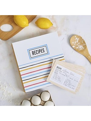 C.r. Gibson Bloom Cep Sayfası Kitap Klasörü, Tarif Dizin Kartları, 21,5 cm G x 23,7 cm U, Çok Renkli