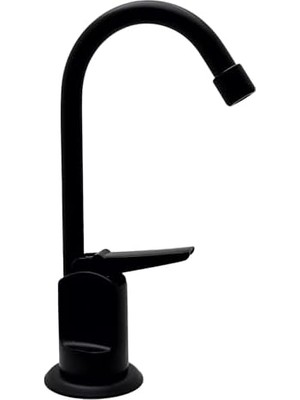 A203-NL-62 6 "-Flo Stil Saf Su Sebili Musluk, Mat Siyah