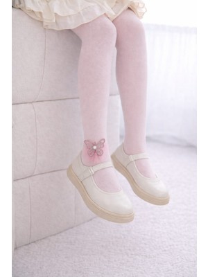 Gigi Giyim Kelebek Desenli Kız Çocuk Külotlu Çorap