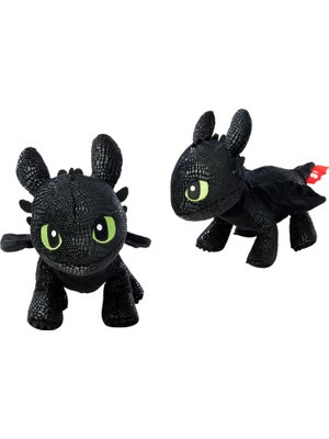 6305875346NPB, Dreamworks Dragon Dişsiz Peluş Figürü, Özel ve Detaylı Tasarım, Dayanıklı Kumaş, 25 cm