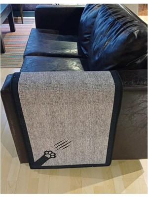 Feyza Design Yumuşak ve Şık Gri Koltuk Koruma Matı 50-100 Cm, Dayanıklı ve Kolay Bakım