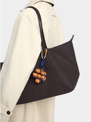 Parfois Yumuşak Dokulu Charmlı Shopper Çanta