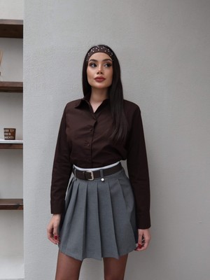 Esra Helvacı Vatkalı Oversize Gömlek