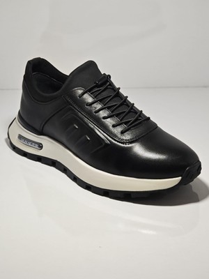 Voyager M294-1 Siyah Erkek Günlük Deri Comfort Casual Ayakkabı