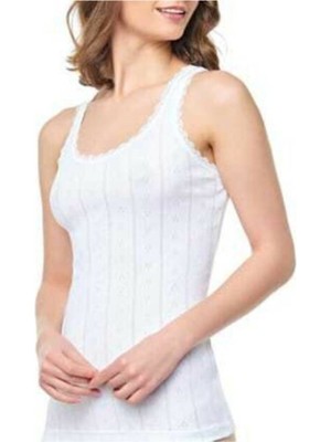 Tutku 3'lü Jakarlı Atlet-Beyaz-L/xl