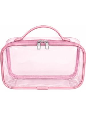 Maykis Her Tarafı Şeffaf Seyahat ve Organize Makyaj Çantası