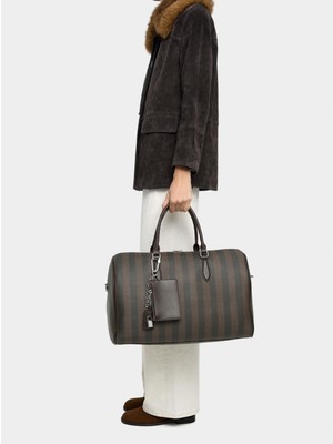 Parfois Çizgili ve Charmlı Seyahat Weekend Çanta
