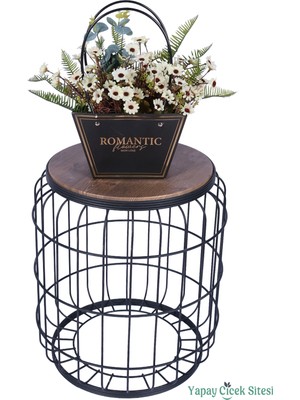 Yapay Çiçek Sitesi Yapay Çiçekli Romantic Çanta Aranjmanı Model 7