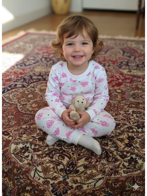 Ruhaay Çocuk Pamuk Baskılı Alt Üstü Takım 1-3 Yaş