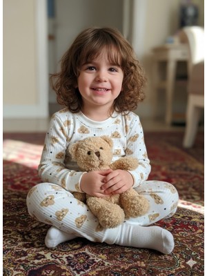 Ruhaay Çocuk Pamuk Baskılı Alt Üstü Takım 1-3 Yaş