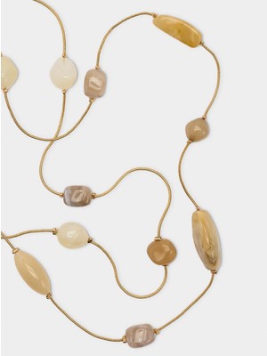 Parfois Taş Efektli Uzun Kolye