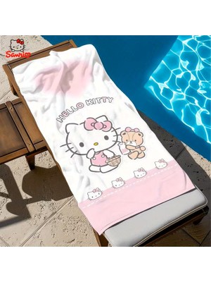 Moresun Hello Kitty Pembe Plaj Havlusu 35X75