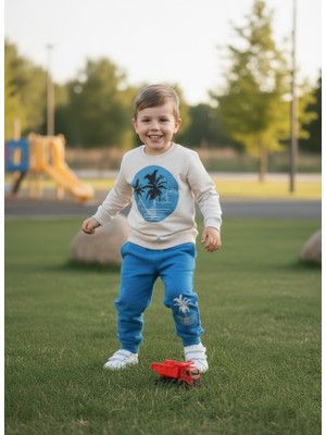 Ruhaay Erkek Çocuk Baskılı Uzun Kollu Alt Üst Takım