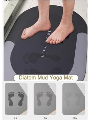 Skygo Özel Sihirli Su Emici Banyo Paspası Kaymaz Tabanlı Abdest Paspası 3,5 mm 40X60