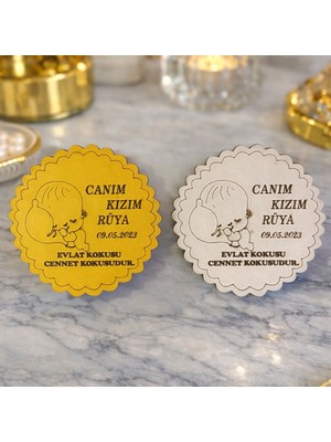 Yeni Doğan Bebek Temalı Magnet Kişiye Özel 25 Adettir No 105