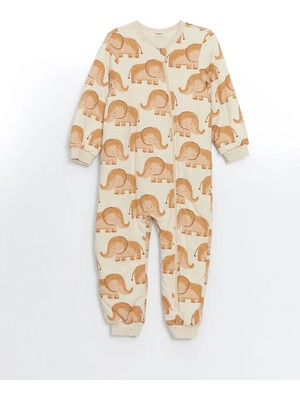 LC Waikiki Lcw Baby Bej 1 .6 Tog Baskılı Erkek Bebek Uyku Tulumu