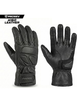 Kuzey Motor 4160 Siyah Deri Eldiven En Sertifikalı