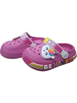 Benitto Kids Calx Kız Bebek-Çocuk Figürlü Kaydırmaz Taban Terlik Sandalet BNT9020