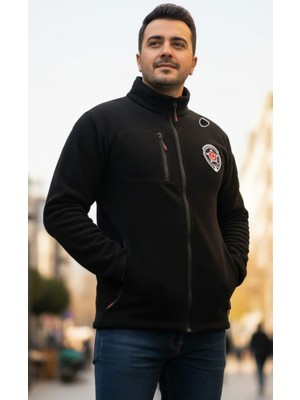 Modanka Özel Güvenlik Poları Kalın A-Kalite Polar Etek ve Kol Ucu Reçme Dikişli 3 Cepli Kadın Erkek