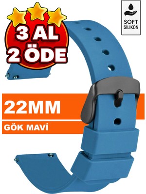 Trendburada Huawei Watch Gt Gt2 Gt3 Gt4 Gt5 Pro 46mm Xiaomi Redmi Watch 5 Active-Lite Saat Uyumlu 22mm Silikon Saat Kordonu Kayışı TB1