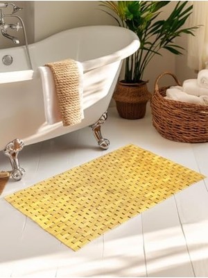Skygo Premium Serisi 40X60 cm Doğal Bambu Banyo Paspası