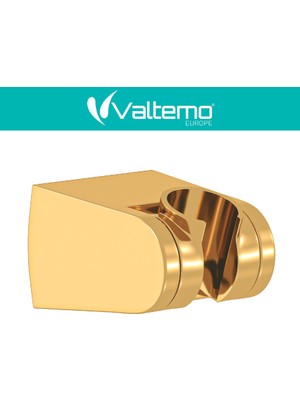 Türkiye Nalbur | Valtemo Mat Gold (Brushed) Duş Mafsalı - El Duşu Tutucu
