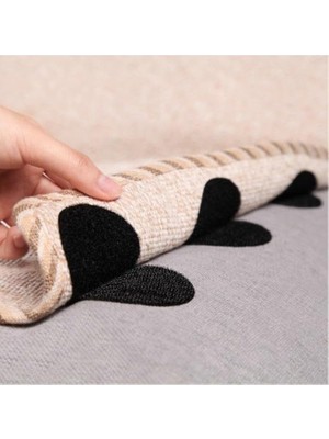 Skygo Halı Kaydırmaz Cırt Ped, 10'lu Set, Kilim,paspas ve Koltuk Örtüsü Sabitleyici,cırt Cırtlı 10 Adet