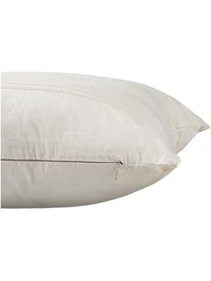 Skygo Buldan Dokuma TASARIM%100 Pamuklu 45X45CM Kırlent Kılıfı Krem Krem