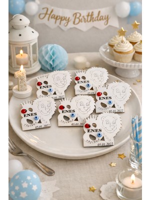 Doğum Günü Için Aslan Temalı Magnet Kişiye Özel 25 Adettirno 23